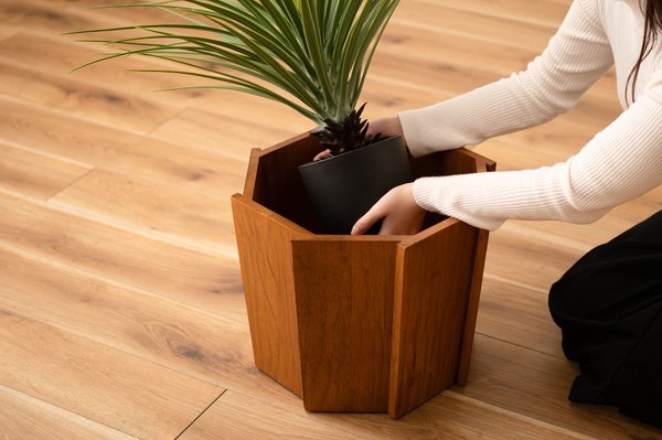 【2点セット】プランター ウッドプランター プランターカバー 木製 観葉植物 造花 植物 インテリア おしゃれ - 画像 (19)