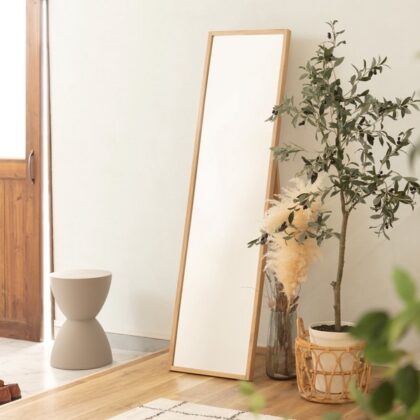 ミラー スタンドミラー 鏡 ウォールミラー 木製 フレーム 姿見 スタイルミラー 全身鏡