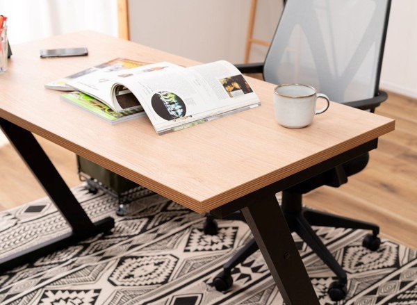デスク パソコンデスク 木製 木製天板 北欧 PCデスク 幅120 ワークデスク オフィス 学習机 - 画像 (24)