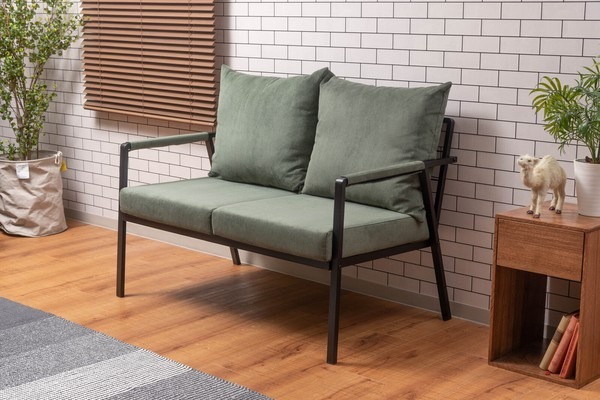 ソファ ソファー 3人掛け 2人掛け リビングソファ スチール コーデュロイ 肘掛け アーム デザインソファ - 画像 (21)