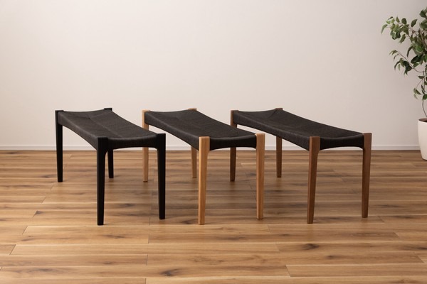 ダイニングベンチ チェア チェアー ベンチ ペーパーコード おしゃれ 椅子 北欧 カフェチェア - 画像 (7)