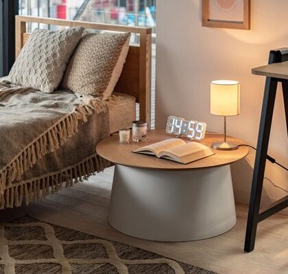 ラウンドテーブル テーブル ローテーブル サイドテーブル 木製天板 軽量 韓国インテリア