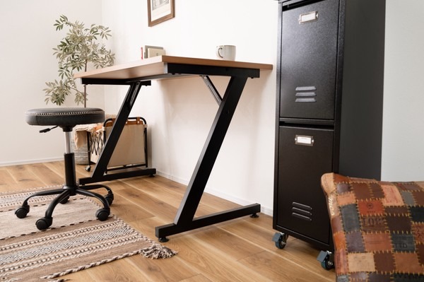 デスク パソコンデスク 木製 木製天板 北欧 PCデスク 幅120 ワークデスク オフィス 学習机 - 画像 (28)