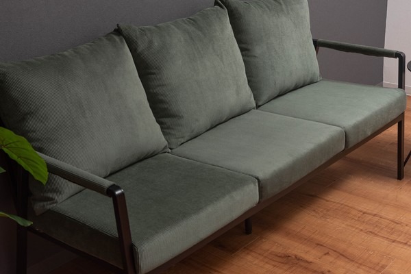 ソファ ソファー 3人掛け 2人掛け リビングソファ スチール コーデュロイ 肘掛け アーム デザインソファ - 画像 (25)