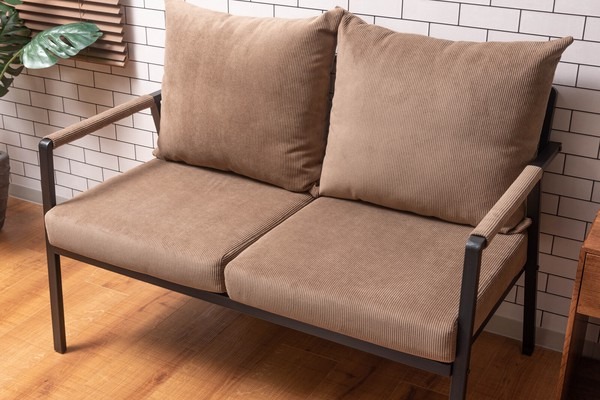 ソファ ソファー 3人掛け 2人掛け リビングソファ スチール コーデュロイ 肘掛け アーム デザインソファ - 画像 (26)