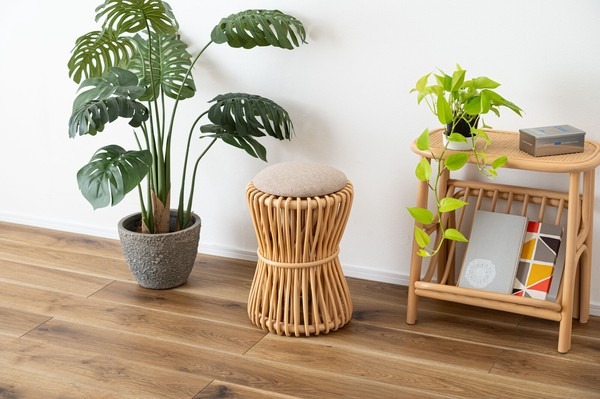 【2点セット】ラタン ラウンドスツール スツール - 画像 (13)