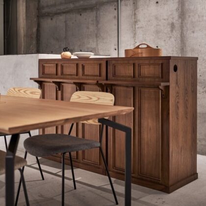 カウンター バーカウンター レジカウンター 間仕切り 木製 カウンター 店舗什器 食器棚 キッチン収納