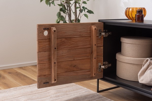 幅145cm テレビ台 ローボード リビングボード 天然木 パイン古材 アンティーク - 画像 (10)