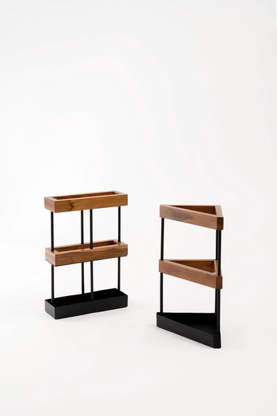 【4点セット】傘立て 傘たて 天然木 アンブレララック アンブレラスタンド スリムかさたて コーナー ビンテージ - 画像 (11)