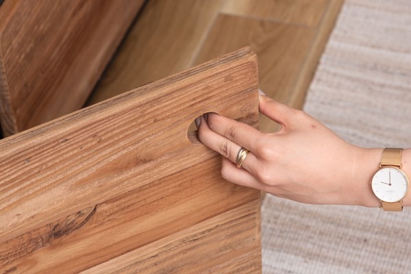 幅145cm テレビ台 ローボード リビングボード 天然木 パイン古材 アンティーク - 画像 (11)