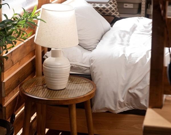 【2点セット】サイドテーブル ガラステーブル ソファーサイド ベッドサイドテーブル ラック 本棚 ラウンドガラステーブル - 画像 (12)