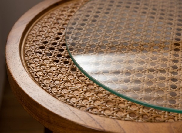 【2点セット】サイドテーブル ガラステーブル ソファーサイド ベッドサイドテーブル ラック 本棚 ラウンドガラステーブル - 画像 (20)