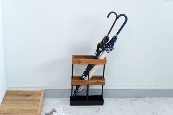 【4点セット】傘立て 傘たて 天然木 アンブレララック アンブレラスタンド スリムかさたて コーナー ビンテージ - 画像 (26)