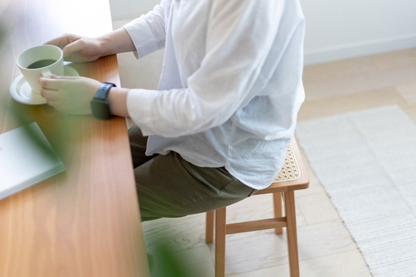 カフェスツール 韓国インテリア ラタン かごめ編み サイドテーブル AMUスツール - 画像 (9)